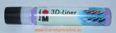 3D liner 635 fialové pastelová