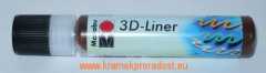 3D liner 646  hnědá střední