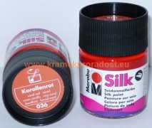 Silk Marabu - 036 červená korálová
