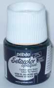 Setacolor Opaque - 79 černá metalická