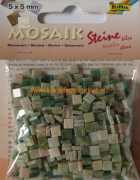 Mozaika - zelený mramor 5x5