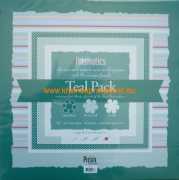 Jednobarevné papíry pro scrapbook - Teal Pack